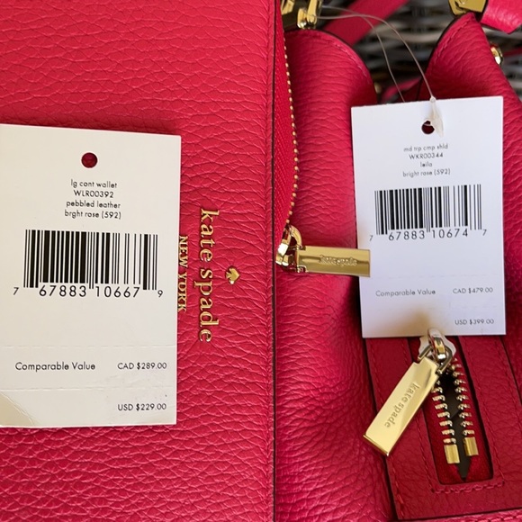Kate Spade leila md triple compartment shoulder bag & leila lg continentl wallet - Picture 2 of 16